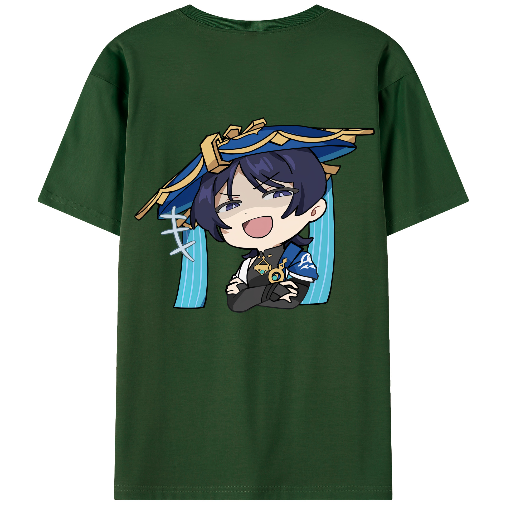 げんし神 さんペい genshin Sanpei 綿100％半袖Tシャツ（背面プリント）